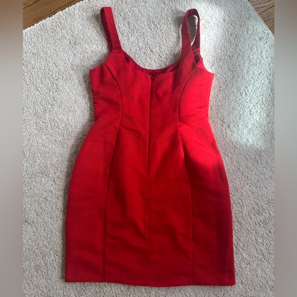 ASOS structured scoop mini dress with split detail - Picture 3 of 7